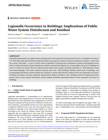 Legionella report cover